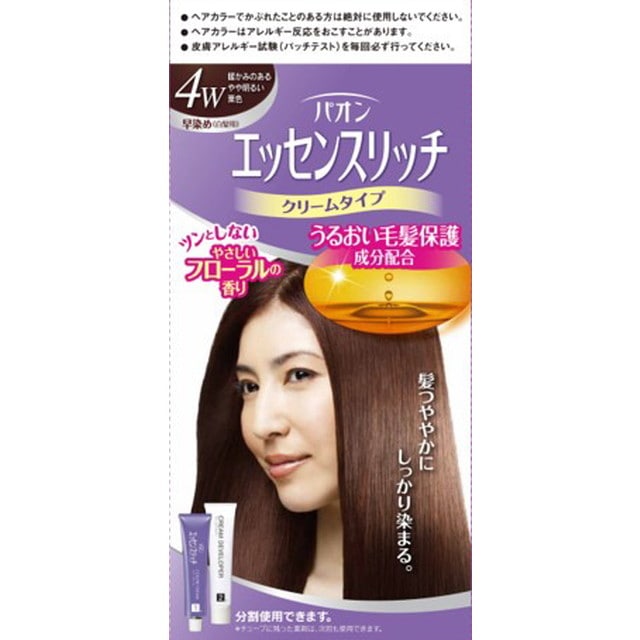 【医薬部外品】パオン エッセンスリッチ クリームタイプ 4W 暖かみのあるやや明るい栗色 40g＋40g