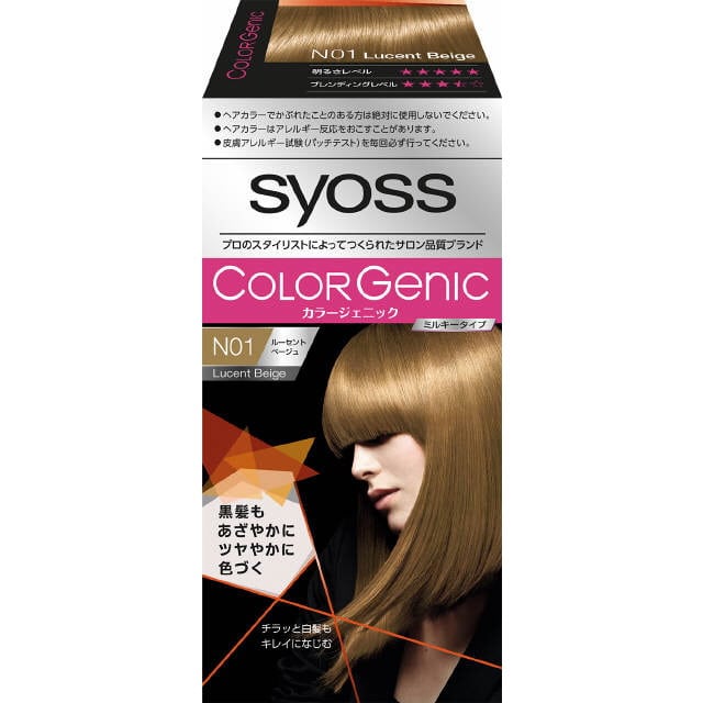 【医薬部外品】サイオス カラージェニック ミルキーヘアカラー N01 ルーセントベージュ 50g +100ml アフターカラーヘアパック：15g