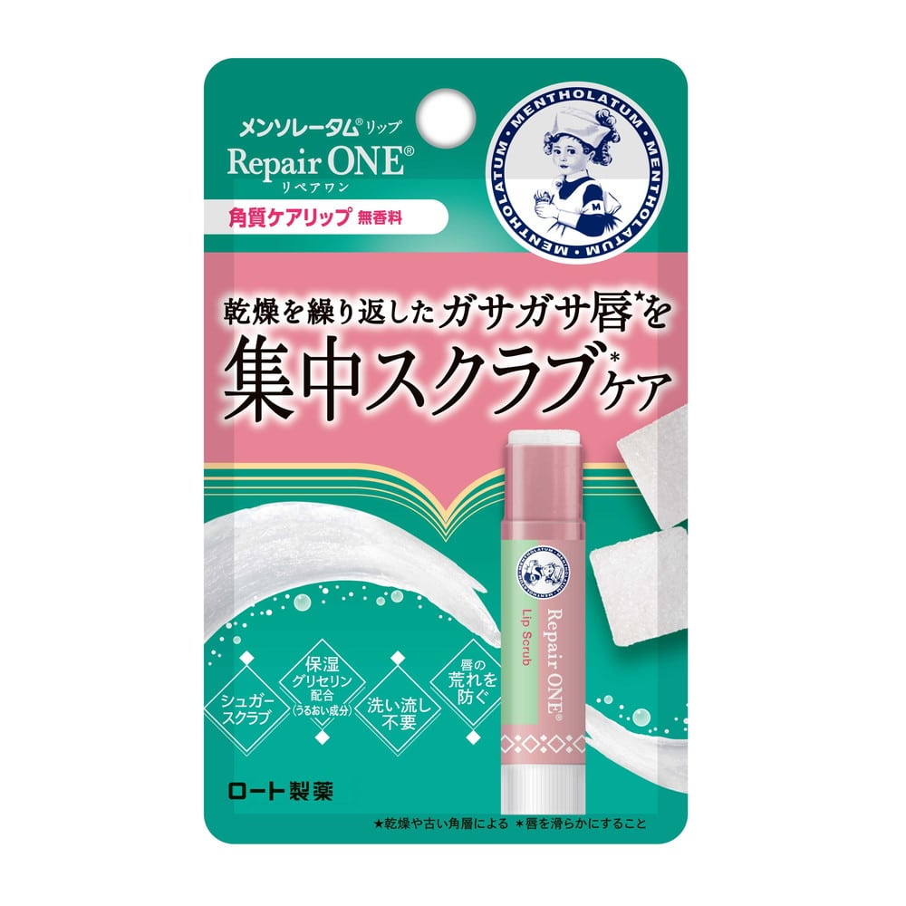 ロート製薬 メンソレータム リップリペアワン 角質ケアリップ 3.6g
