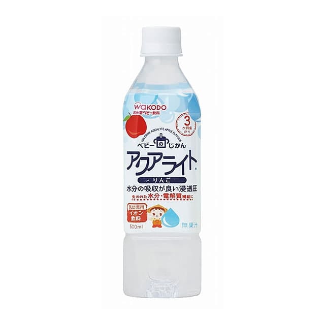 ◆和光堂 ベビーのじかん アクアライト りんご 500ml （3ヶ月頃から）【24本セット】