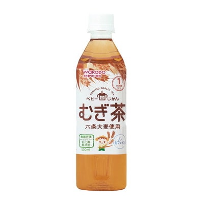 ◆和光堂 ベビーのじかん むぎ茶 500ml （1ヶ月頃から）【24本セット】