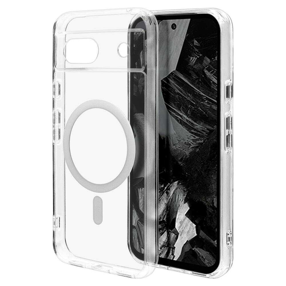 テレホンリース Google Pixel 8a 極限保護 MagSafe ワイヤレス充電対応ハイブリッドケース RHINO TPU×アクリル 5H CL MIL規格準拠 7914PXL8AHALMCL 1個