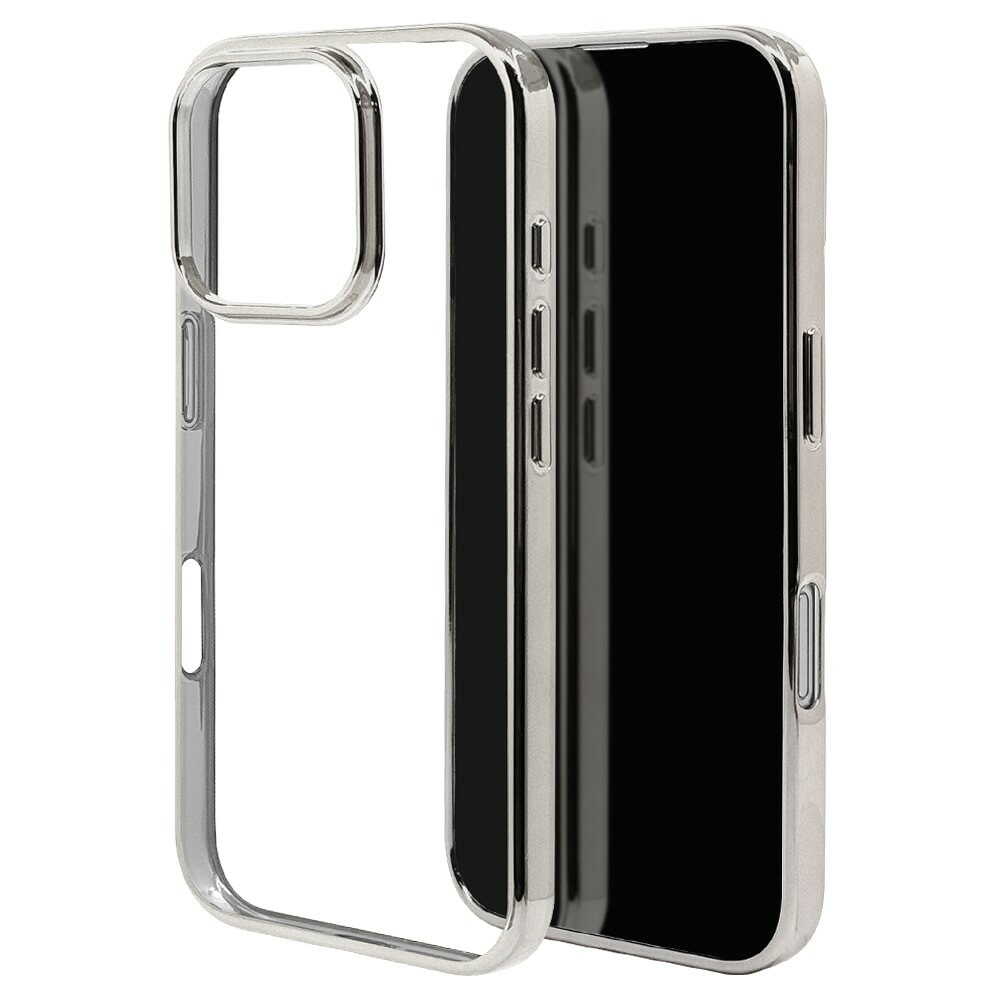 テレホンリース iPhone16 Pro TPUメタルフレーム シルバー 8196IP461PTPLSV