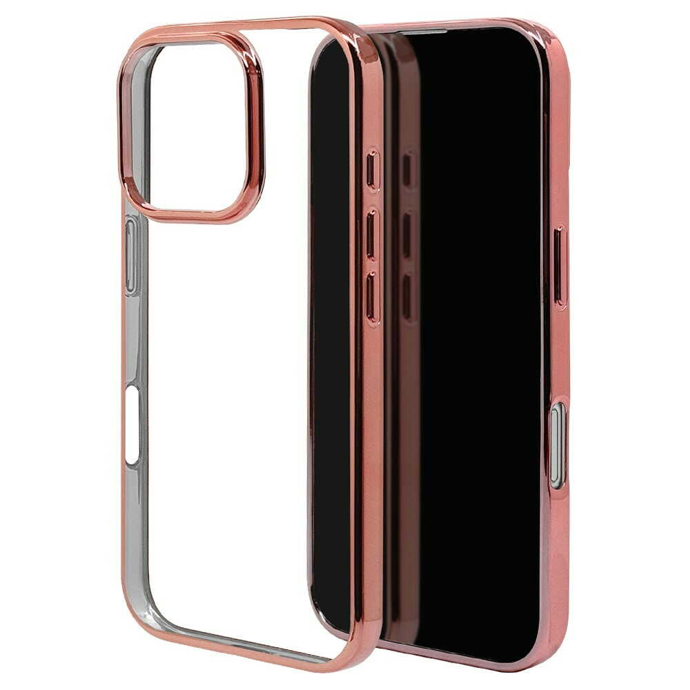 テレホンリース iPhone16 Pro TPUメタルフレーム ピンクゴールド 8197IP461PTPLPG