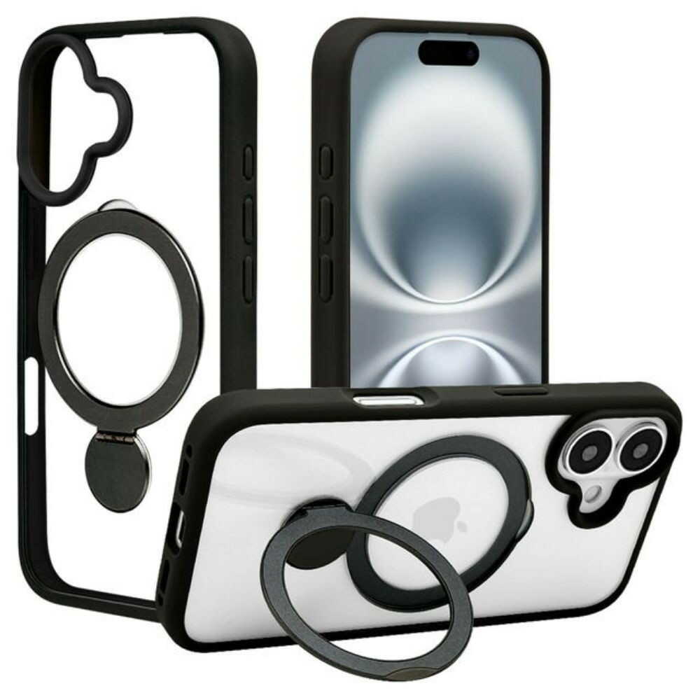 テレホンリース iPhone16 ケース カバー ZEROSAFE Shaft MagSafe対応 ブラック