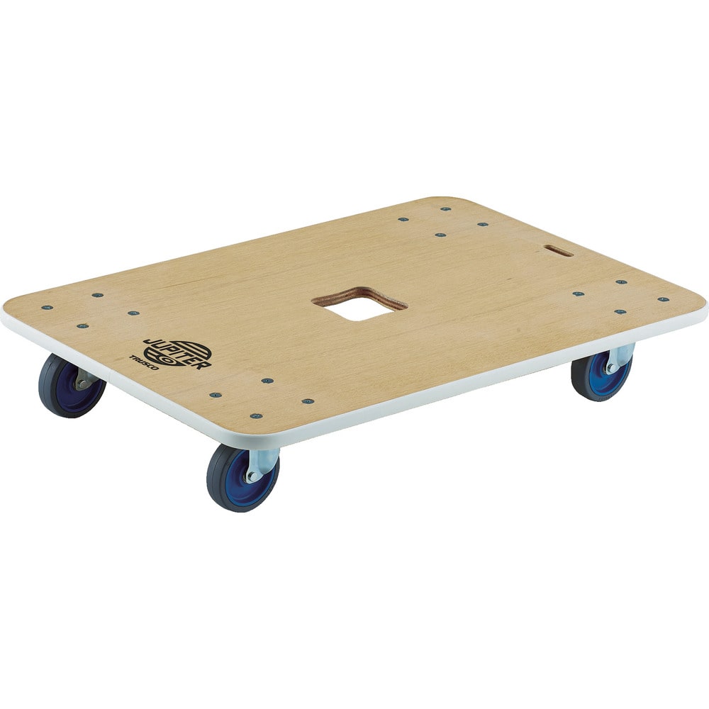 TRUSCO 木製平台車 ジュピター 800X550 φ75 メーカー直送 ▼返品・キャンセル不可【他商品との同時購入不可】
