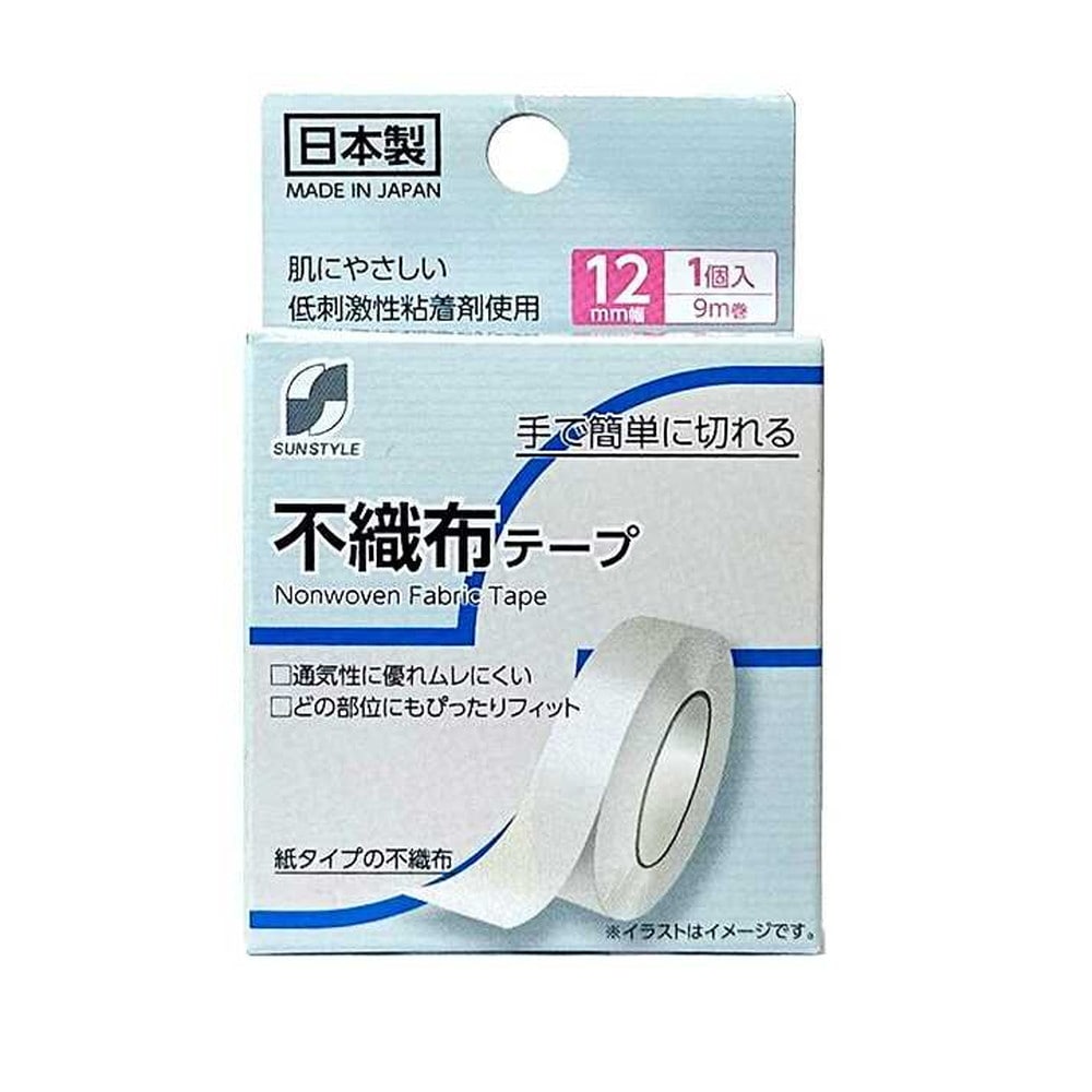 SUN STYLE（サンスタイル） 不織布テープ 12mmx9m 1巻   【6個セット】