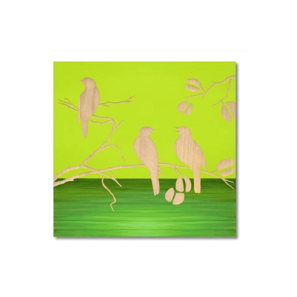 アート「スリー バード2」 GR+NP SA-08570 【直送品】 返品・キャンセル・他商品と同時購入は不可