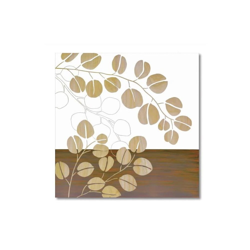 ウッド スカルプチャー アート「ユーカリ」 WH+NP 【直送品】 返品・キャンセル・他商品と同時購入は不可