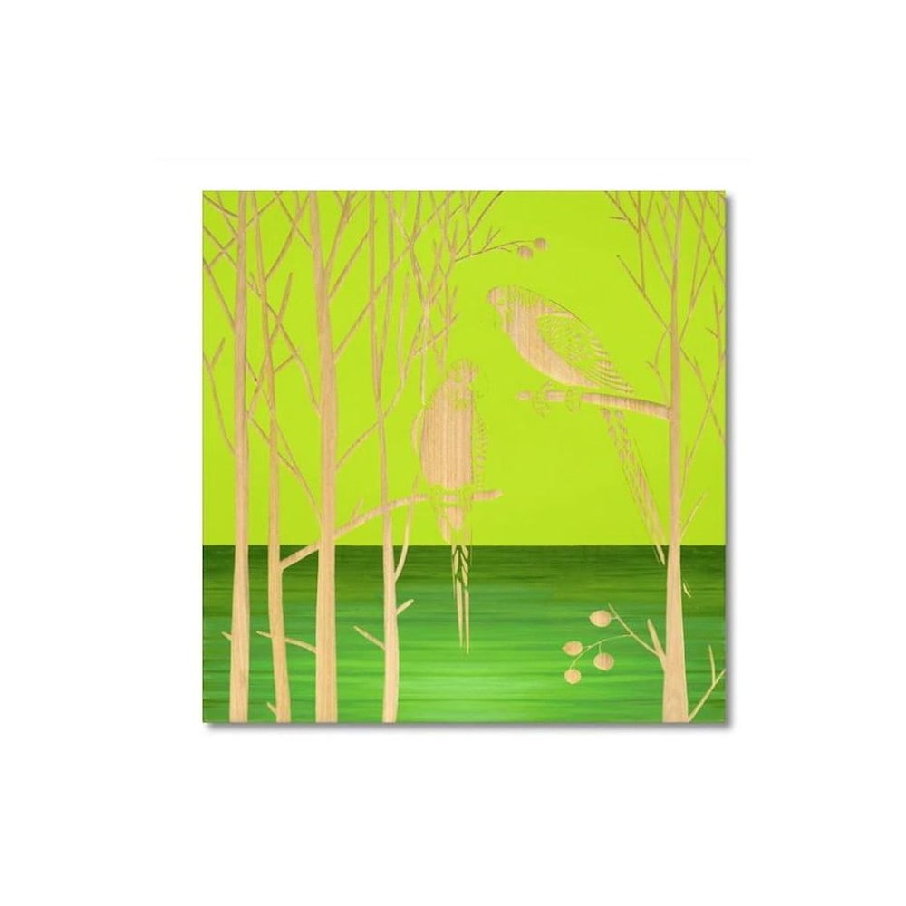 アート「パロット オン ザ ツリー」 GR+NP 【直送品】 返品・キャンセル・他商品と同時購入は不可