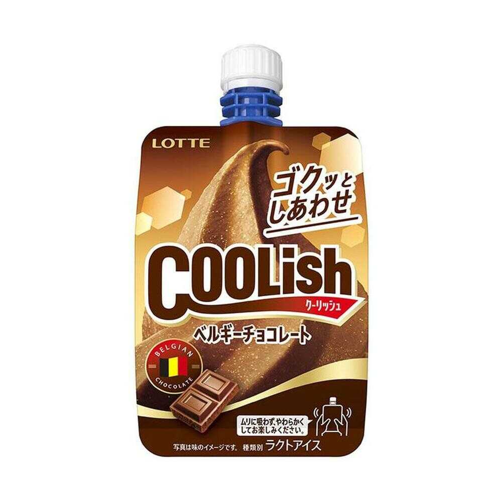 ◆［アイス］  ロッテ  クーリッシュ  ベルギーチョコレート  140ml×24個    メーカー直送  クール便  ▼返品・キャンセル不可【他商品との同時購入不可】