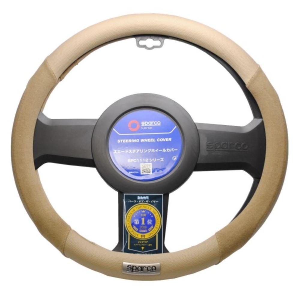 SPC1112BE-J スパルココルサ ステアリングカバーM メーカー直送 ▼返品・キャンセル不可【他商品との同時購入不可】
