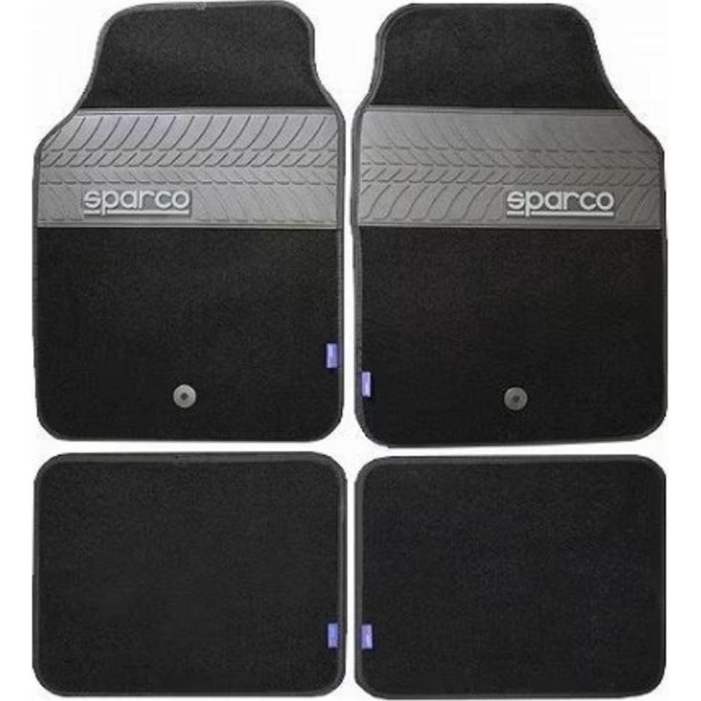 スパルココルサ フロアマット トレッド 4Pcs ブラックメーカー直送 ▼返品・キャンセル不可【他商品との同時購入不可】