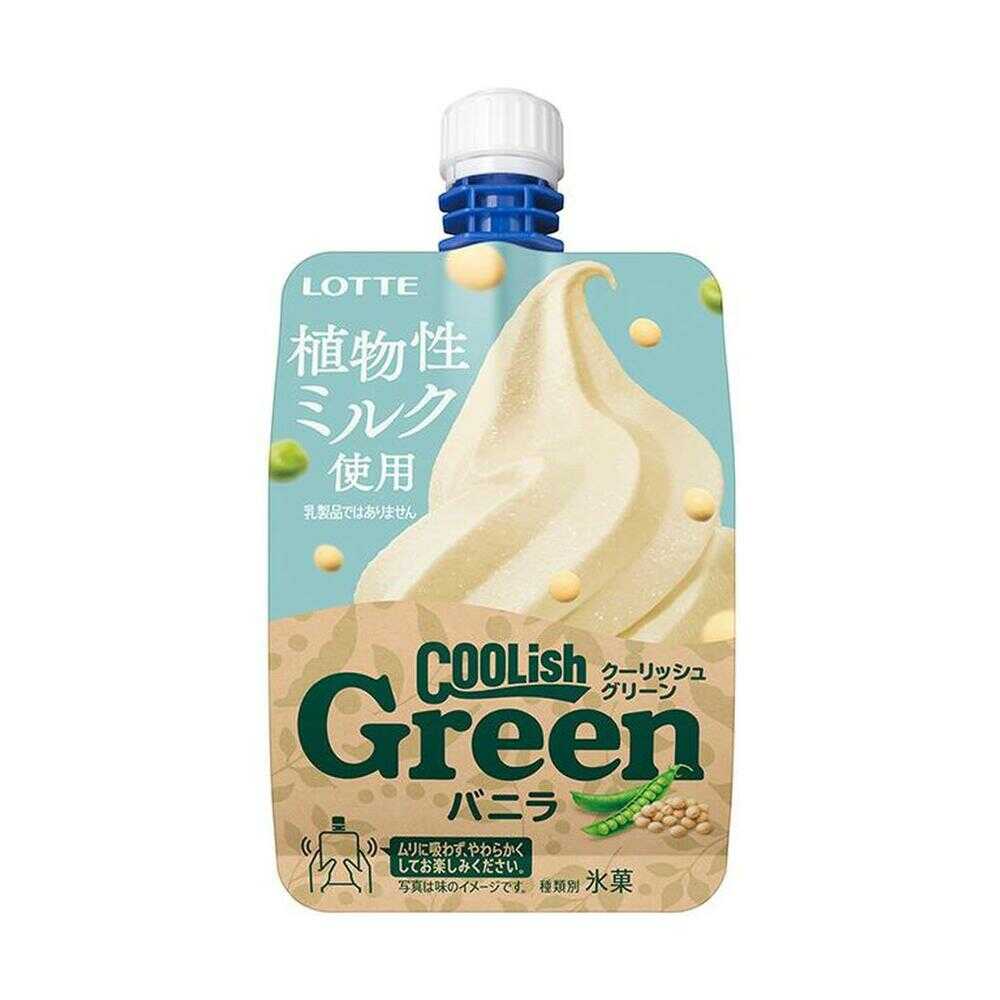 ◆［アイス］  ロッテ  クーリッシュGreenバニラ  135ml×24個    メーカー直送  クール便  ▼返品・キャンセル不可【他商品との同時購入不可】