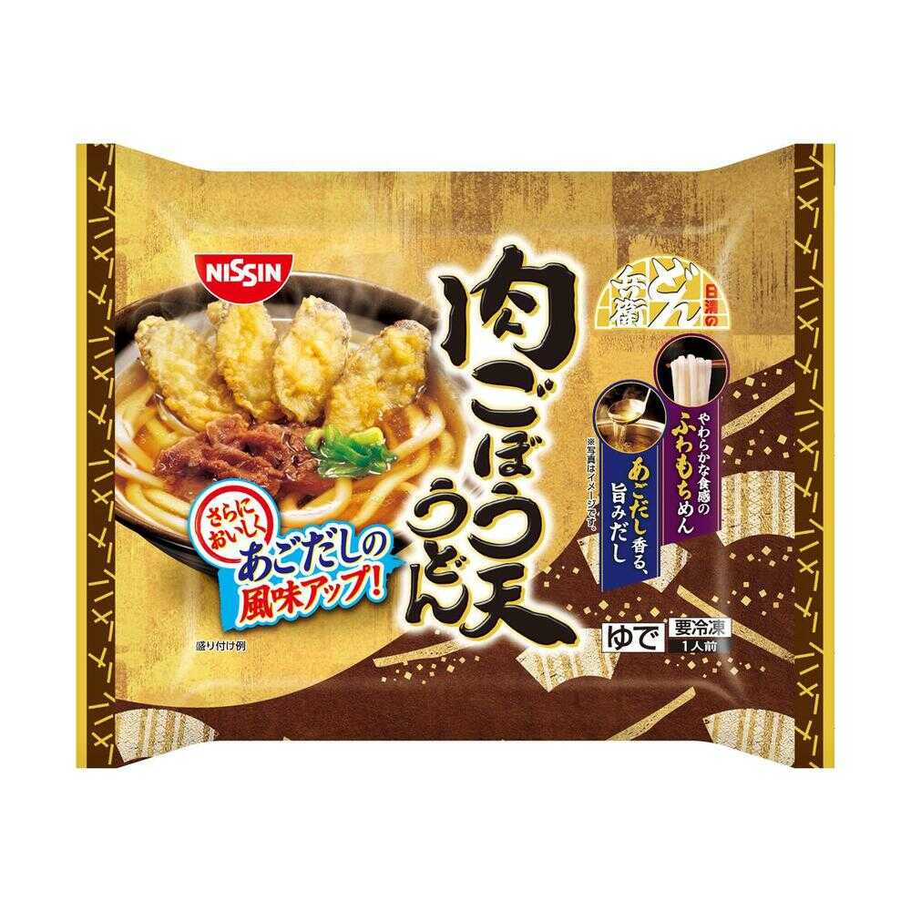 ◆［冷凍］  日清のどん兵衛  肉ごぼう天うどん  294g×7個    メーカー直送  クール便  ▼返品・キャンセル不可【他商品との同時購入不可】