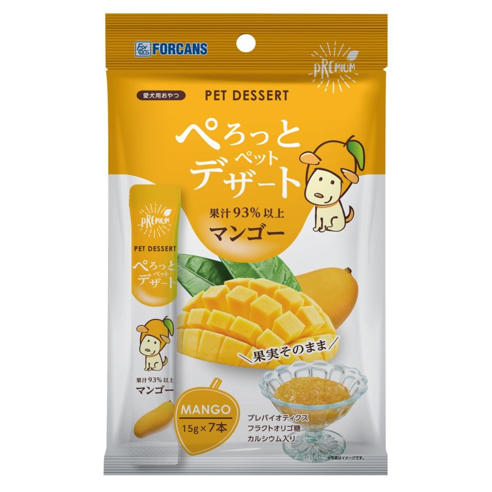 ぺろっとペットデザートマンゴー 105g(15g×7本)