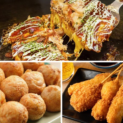 ザ・大阪！粉もん＆串カツ食い倒れセット＜5品＞