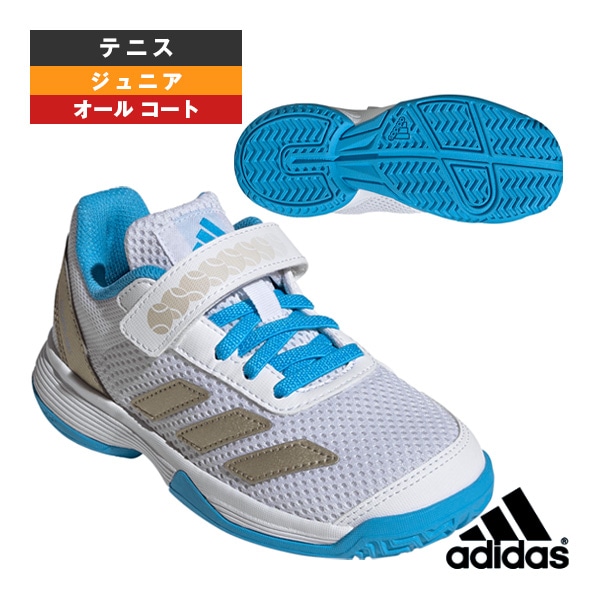 [アディダス テニスシューズ] コートフラッシュ COURT FLASH K CF C オールコート ジュニア JP6686