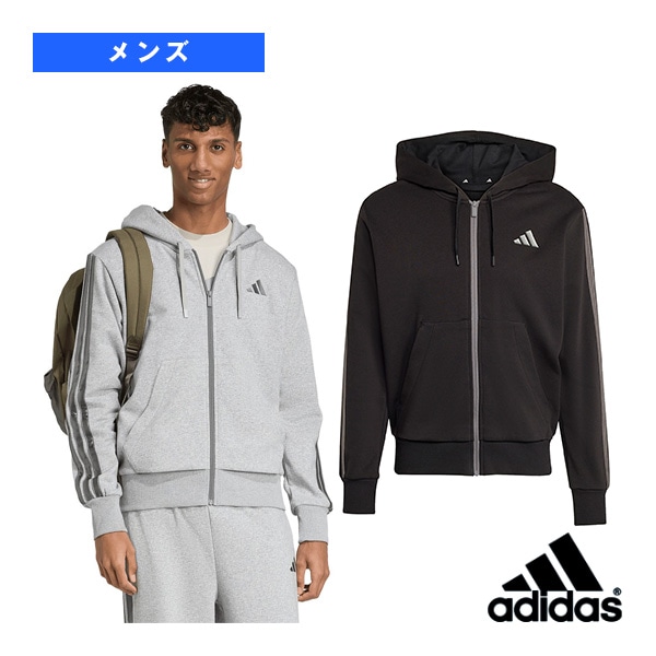 [アディダス オールスポーツウェア（メンズ/ユニ）] エッセンシャルズ ホリデー フルジップ スウェットフーディ メンズ JVI19