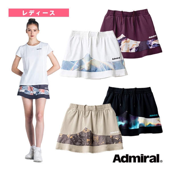 [アドミラル(Admiral) テニスウェア（レディース）] ペプラムヘムグラフィックスコート／レディース（ATLA434）