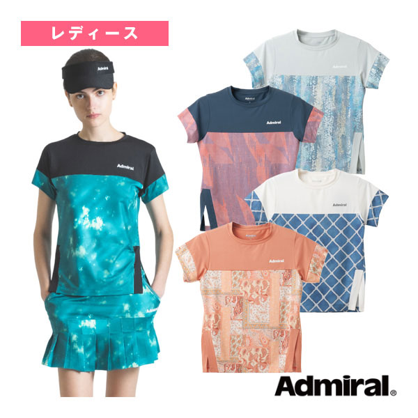 [アドミラル(Admiral) テニスウェア（レディース）] メインブロックグラフィックTシャツ レディース ATLA501