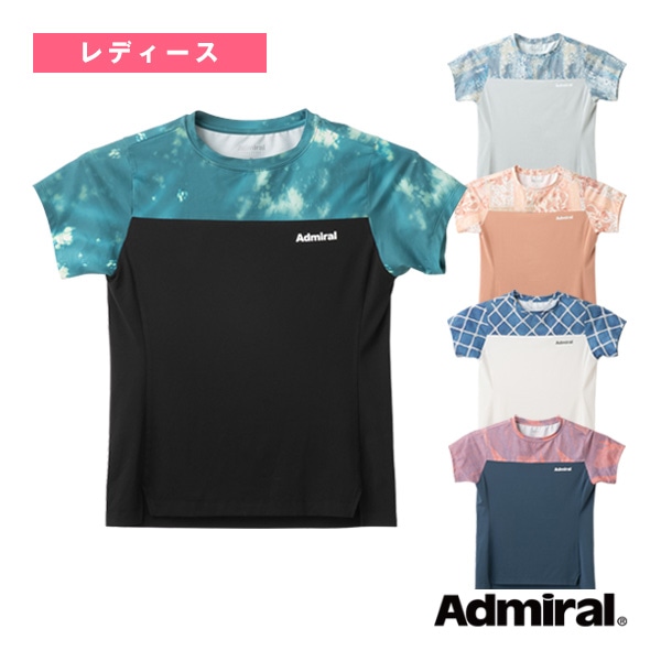 [アドミラル(Admiral) テニスウェア（レディース）] スリットヘムグラフィックTシャツ レディース ATLA502
