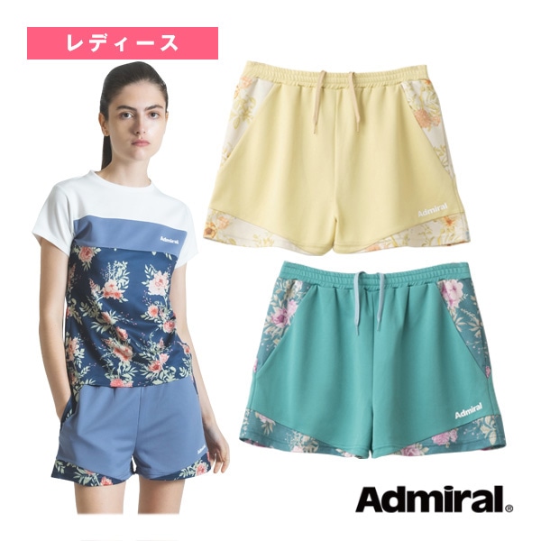 [アドミラル(Admiral) テニスウェア（レディース）] フラワーヘムショーツ レディース ATLA517