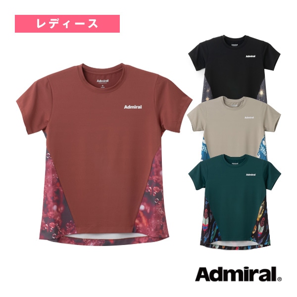 [アドミラル(Admiral) テニスウェア（レディース）] バックタックフレアグラフィックTシャツ レディース ATLA534