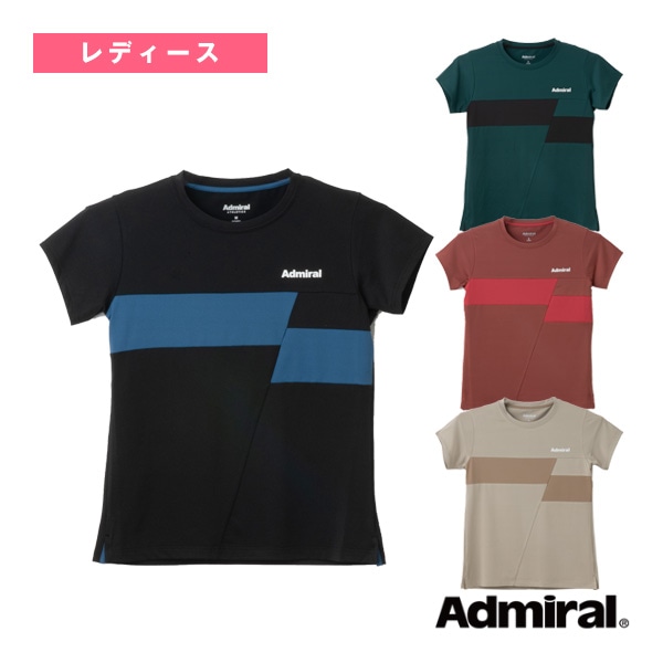 [アドミラル(Admiral) テニスウェア（レディース）] バイカラースライドブロックTシャツ レディース ATLA541