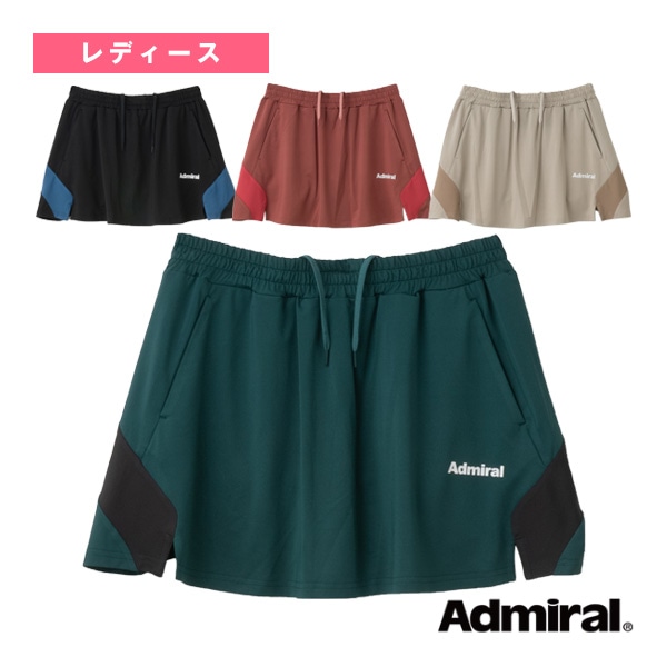 [アドミラル(Admiral) テニスウェア（レディース）] バイカラーラインフレアスコート レディース ATLA542