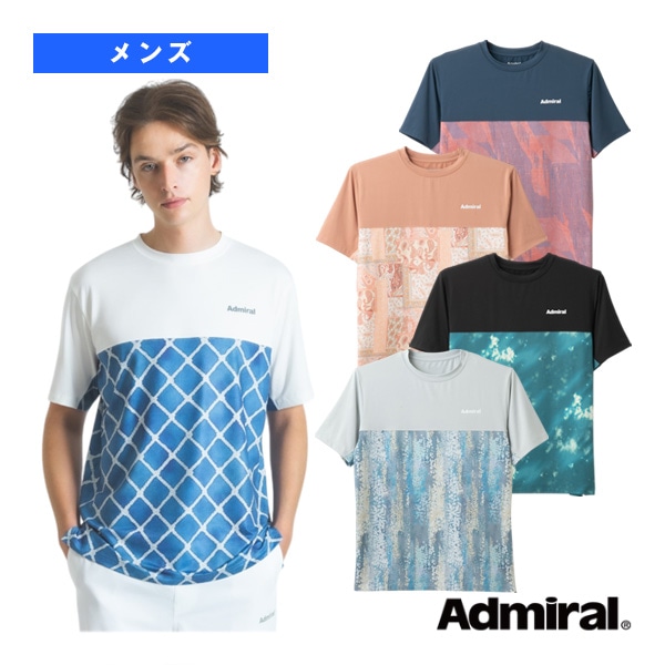 [アドミラル(Admiral) テニスウェア（メンズ/ユニ）] ブロッキンググラフィックTシャツ メンズ ATMA501