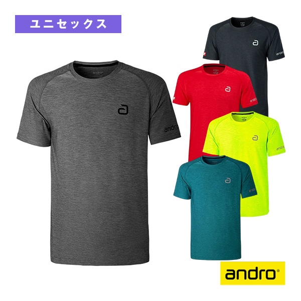 [アンドロ 卓球ウェア（メンズ/ユニ）] メランジTシャツ アルファ MELANGE TSHIRTS ALPHA ユニセックス 300021218／300021219／300021220／300021191／300021199
