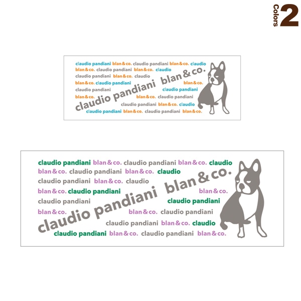 [blan ＆ co. テニスアクセサリ・小物] claudio pandiani おすわり犬／スポーツタオル（BCCPT002）