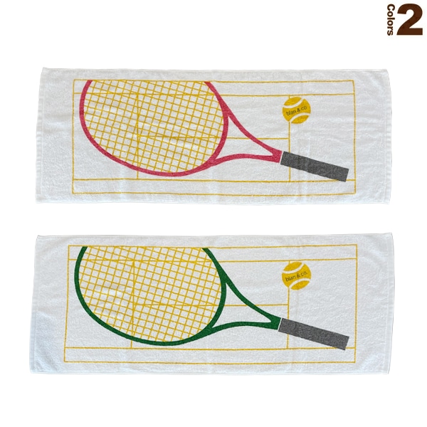 [blan ＆ co. テニスアクセサリ・小物] ラケット アンド コート／フェイスタオル（BCT003）