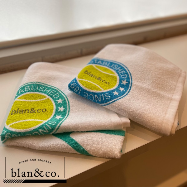 [blan ＆ co. テニスアクセサリ・小物] ラケットロゴ フェイスタオル BCT007