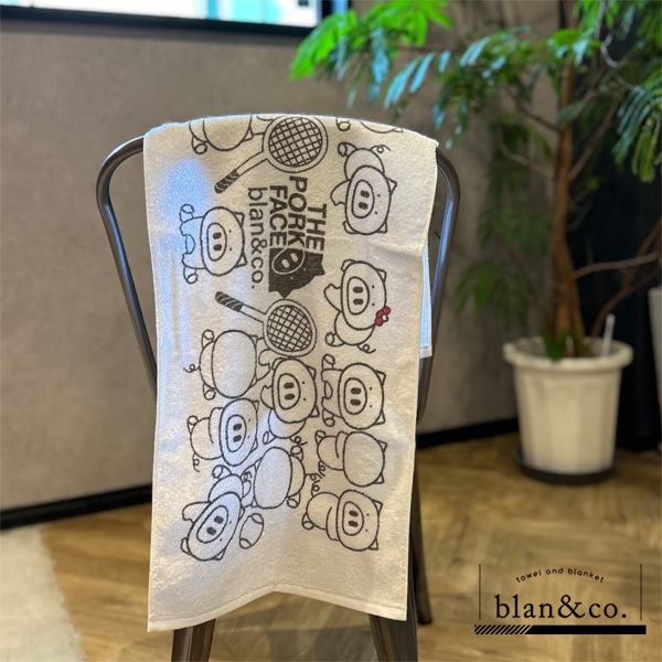 [blan ＆ co. テニスアクセサリ・小物] フェイスタオル ぎゅうぎゅう BCT015