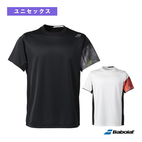 [バボラ テニスウェア（メンズ/ユニ）] ピュアショートスリーブシャツ／PURE SHORT SLEEVE SHIRT／ユニセックス（BUG5303）