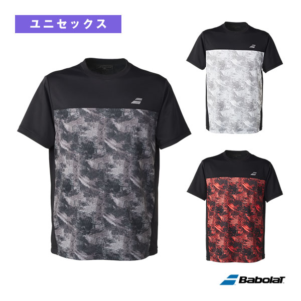 [バボラ テニスウェア（メンズ/ユニ）] ピュアショートスリーブシャツ／PURE SHORT SLEEVE SHIRT／ユニセックス（BUP5505）