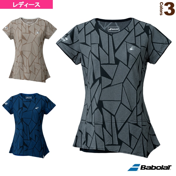 [バボラ テニス・バドミントンウェア（レディース）] VS SHORT SLEEVE SHIRT／半袖ゲームシャツ／レディース（BWG1321）
