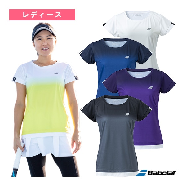 [バボラ テニスウェア（レディース）] CLUB SHORT SLEEVE SHIRT／半袖ゲームシャツ／レディース（BWG2332C）