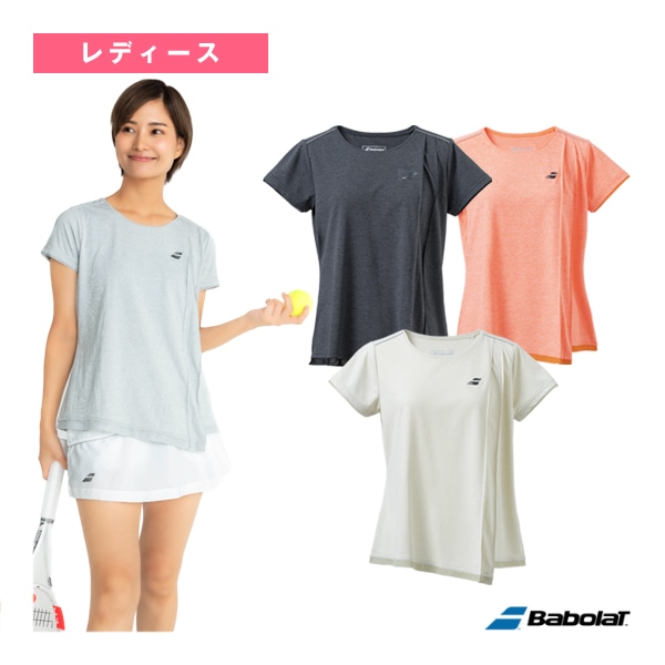 [バボラ テニス・バドミントンウェア（レディース）] VS RANGE／VS半袖ゲームシャツ／VS SHORT SLEEVE SHIRT／レディース（BWG4320）