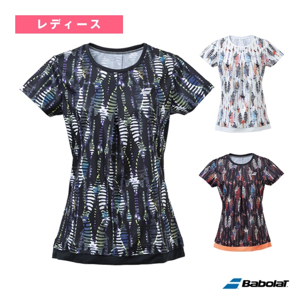 [バボラ テニス・バドミントンウェア（レディース）] PURE RANGE／半袖ゲームシャツ／PURE SHORT SLEEVE SHIRT／レディース（BWG4323）