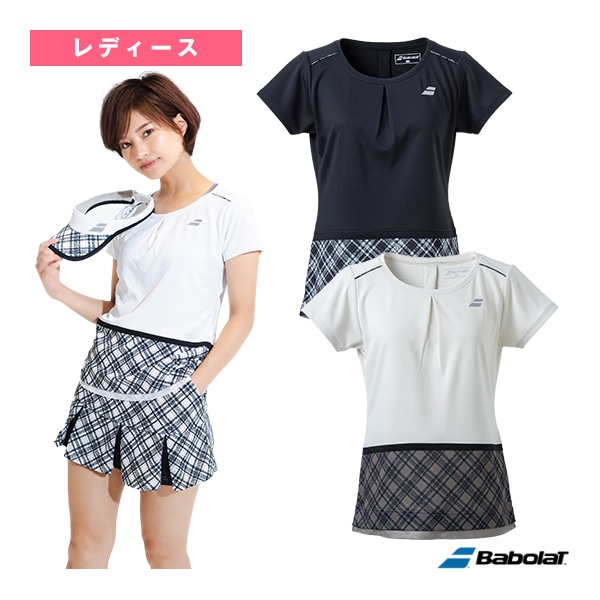 [バボラ テニスウェア（レディース）] PURE RANGE／半袖ゲームシャツ／PURE SHORT SLEEVE SHIRT／レディース（BWG4378）