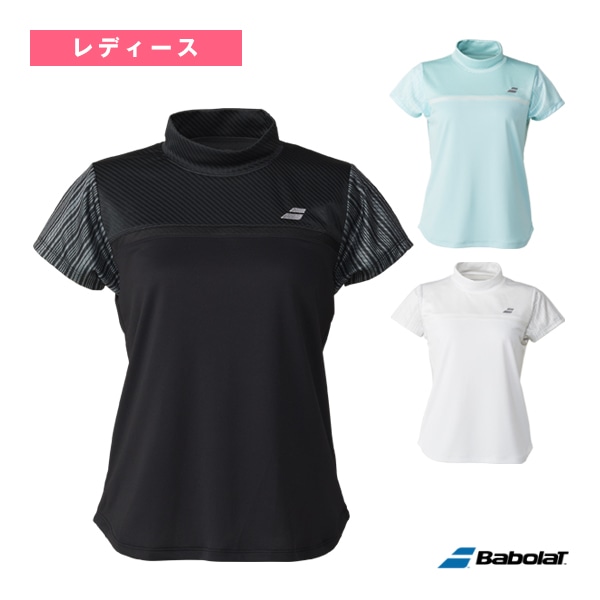 [バボラ テニスウェア（レディース）] ピュア ショートスリーブシャツ／PURE SHORT SLEEVE SHIRT／レディース（BWG5328）