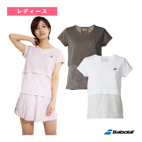 [バボラ テニスウェア（レディース）] VSレンジ 半袖シャツ SHORT SLEEVE SHIRT レディース BWG5370