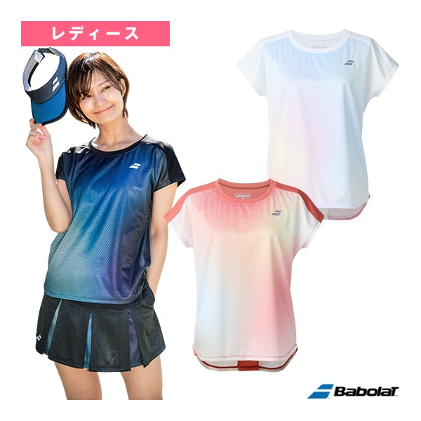 [バボラ テニスウェア（レディース）] ピュアレンジ 半袖シャツ SHORT SLEEVE SHIRT レディース BWG5377