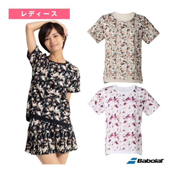 [バボラ テニスウェア（レディース）] 2026年02月下旬【予約】プレイレンジ 半袖シャツ ルーズフィット PLAY SHORT SLEEVE SHIRT LOOSE FIT レディース BWG6323