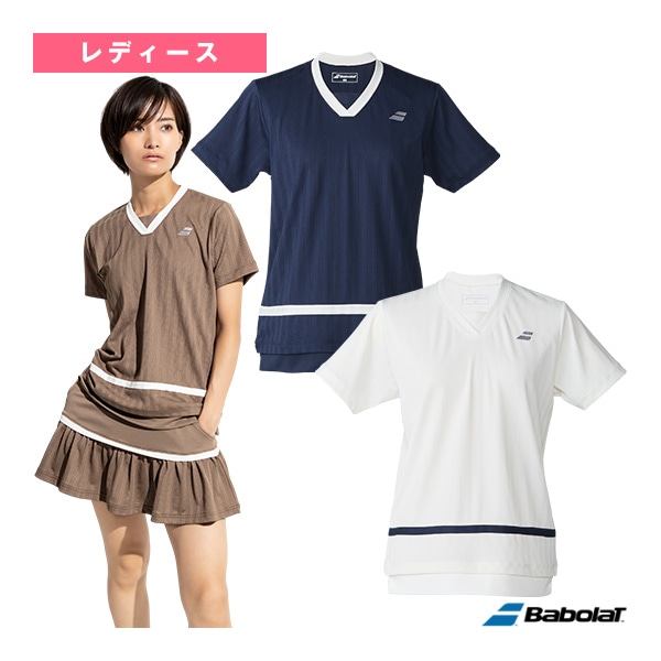 [バボラ テニスウェア（レディース）] プレイレンジ 半袖シャツ PLAY SHORT SLEEVE SHIRT レディース BWG6326