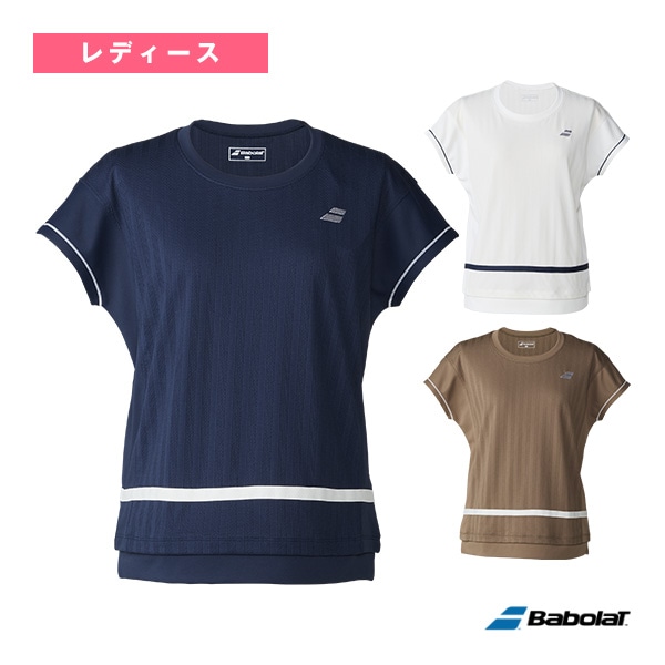 [バボラ テニスウェア（レディース）] 2026年02月下旬【予約】プレイレンジ 半袖シャツ ルーズフィット PLAY SHORT SLEEVE SHIRT LOOSE FIT レディース BWG6327