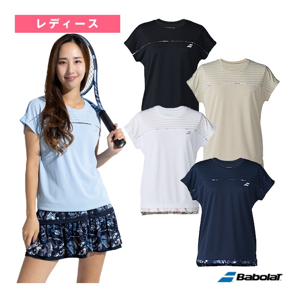 [バボラ テニスウェア（レディース）] 2026年03月下旬【予約】クラブレンジ 半袖シャツ ルーズフィット CLUB SHORT SLEEVE SHIRT LOOSE FIT レディース BWG6331C